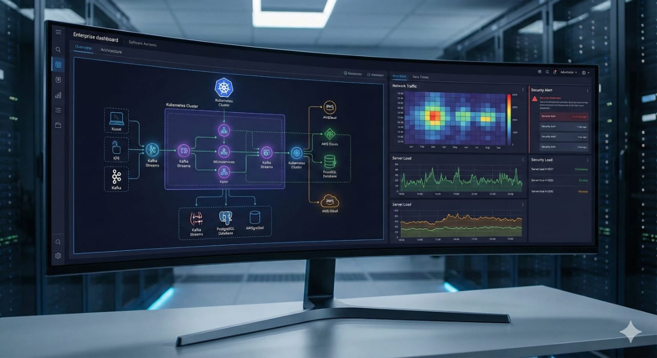 Custom Enterprise Software Dashboard Architecture